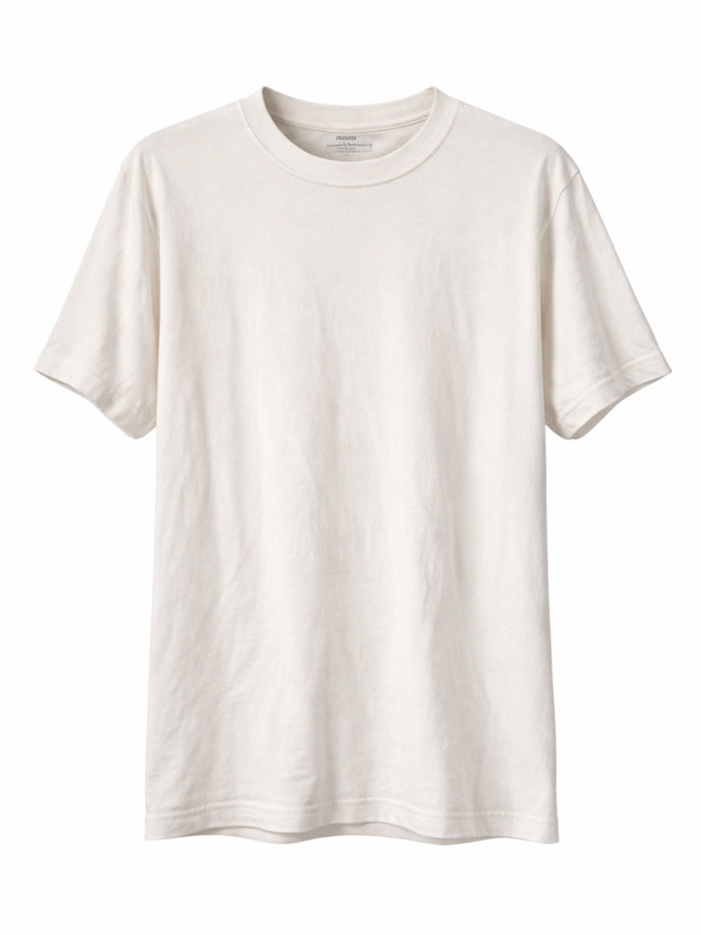 Hollister White Boxy Crop Tee Heavyweight Cotton Size L